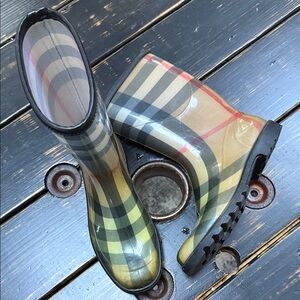 Burberry Signature Plaid Boots Size 38